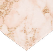 Nappe Rose en marbre parties scintillant d'or abstrait (Angle)