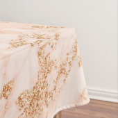 Nappe Rose en marbre parties scintillant d'or abstrait (In Situ)