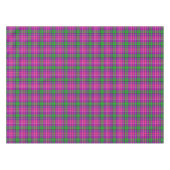 Nappe Rose et vert sur motif carreau tartan violet (Devant (Horizontal))