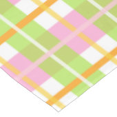 Nappe rose et verte 52" de coton de plaid x70 " (Angle)