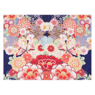 Nappe ROSE FLEURS BLANCHES Peony, Floral japonais Rose