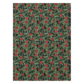 Nappe Rose Floral Black & Red Peony Mariage (Devant)