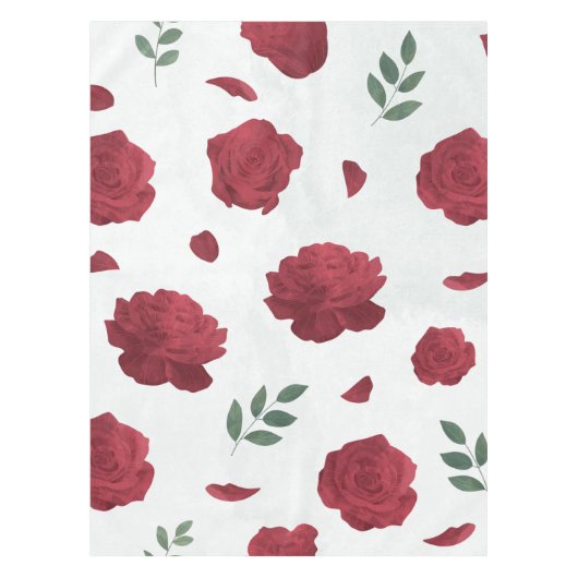 Nappe Rose Floral Tablecloth (Devant)