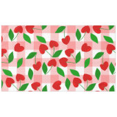 Nappe rose gingham forme de coeur rockabilly (Devant (Horizontal))