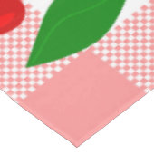 Nappe rose gingham forme de coeur rockabilly (Angle)