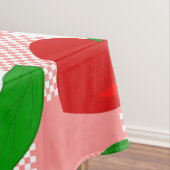 Nappe rose gingham forme de coeur rockabilly (In Situ)