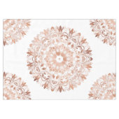 Nappe Rose Gold Floral Mandala (Devant (Horizontal))