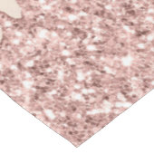Nappe Rose Gold Parties scintillant Nom de texte personn (Angle)