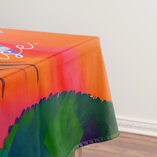 Nappe Rose gras en fleurs poème Bohemian Artsy (In Situ)