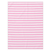 Nappe Rose lavande blanc simple rayé horizontal (Devant)