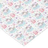 Nappe Rose, Licorne Bleue Arc-en-Ciel Chat (Angle)