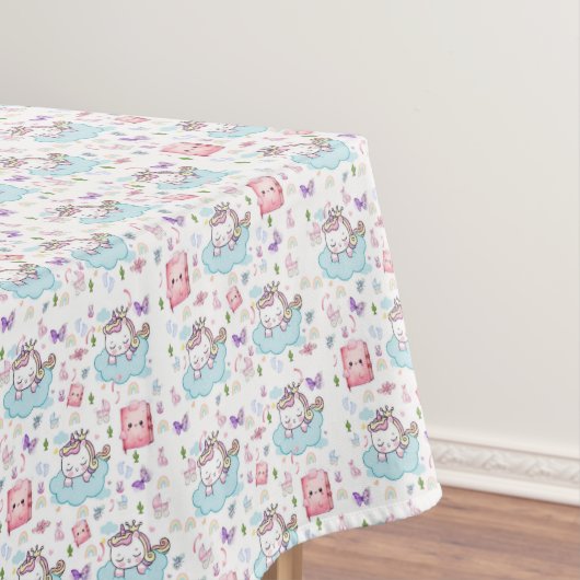 Nappe Rose, Licorne Bleue Arc-en-Ciel Chat (In Situ)
