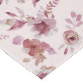 Nappe Rose Mauve Élégant Floral Chic Fille Baby Shower (Angle)