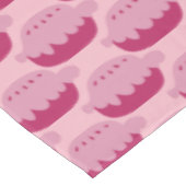 Nappe rose mignonne de motif de pâtisserie de (Angle)