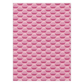 Nappe rose mignonne de motif de pâtisserie de (Devant)