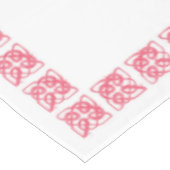 NAPPE ROSE NŒUD CELTIQUE 52x70 (Angle)