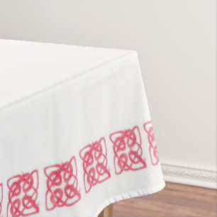 NAPPE ROSE NŒUD CELTIQUE 52x70