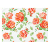 Nappe Rose orange et imprimé classique blanc (Devant (Horizontal))