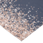 Nappe Rose Parties scintillant d'or Monogramme Marine in (Angle)