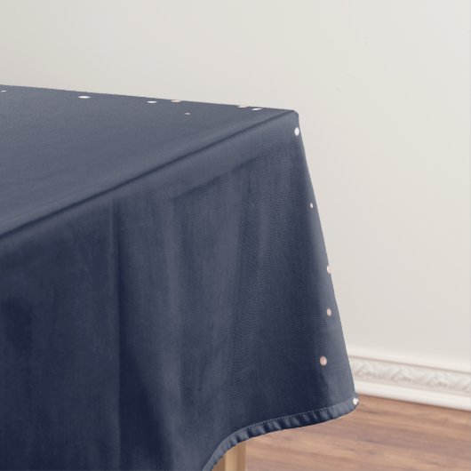 Nappe Rose Parties scintillant d'or Monogramme Marine in (In Situ)