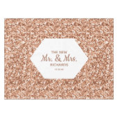 Nappe Rose Parties scintillant or Confetti Glam Mariage  (Devant (Horizontal))