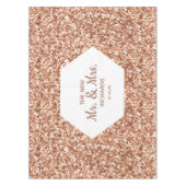 Nappe Rose Parties scintillant or Confetti Glam Mariage  (Devant)