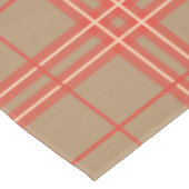 Nappe Rose, Pêche et Brown Plaid (Angle)