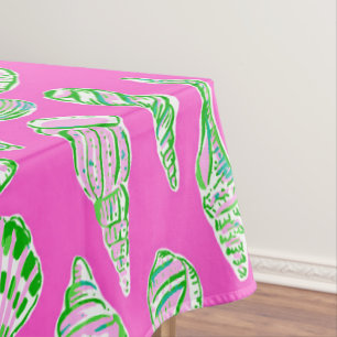 Nappe Rose Prépa Vert Coquillages / Rose de plage côtièr
