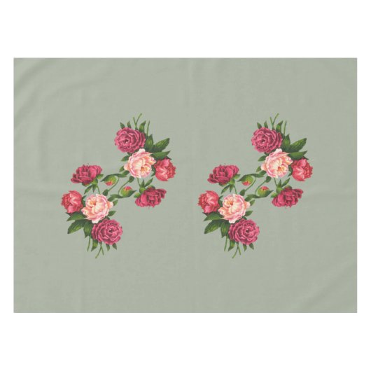 Nappe rose Roses (Devant (Horizontal))