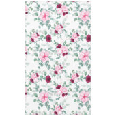 Nappe rose rouge élégant floral (Devant)