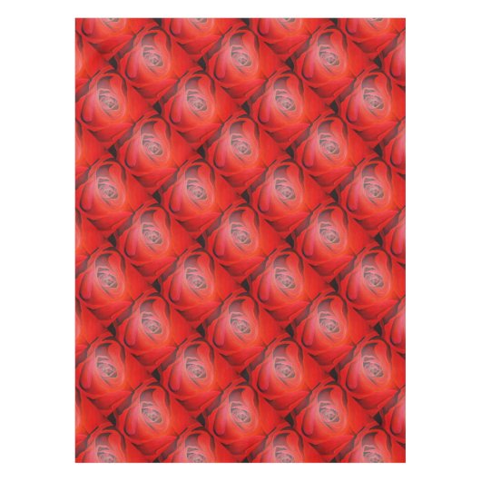 Nappe Rose rouge en forme de coeur (Devant)