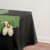 Nappe Rose rouge et marguerites Arrière - plan noir (In Situ)