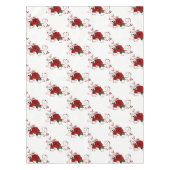 Nappe Rose rouge florale (Devant)
