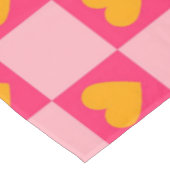 Nappe Rose rouge jaune coeur amour À damiers Y2K Motif (Angle)