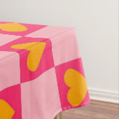 Nappe Rose rouge jaune coeur amour À damiers Y2K Motif (In Situ)