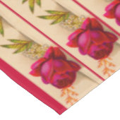 Nappe Rose rouge victorienne (Angle)
