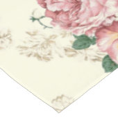 Nappe Rose sur Vintage jaune Floral (Angle)