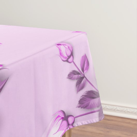 Nappe rose violet élégant floral (In Situ)