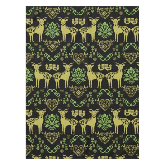 Nappe Rosemaling Norwegian Folk Art (Devant)
