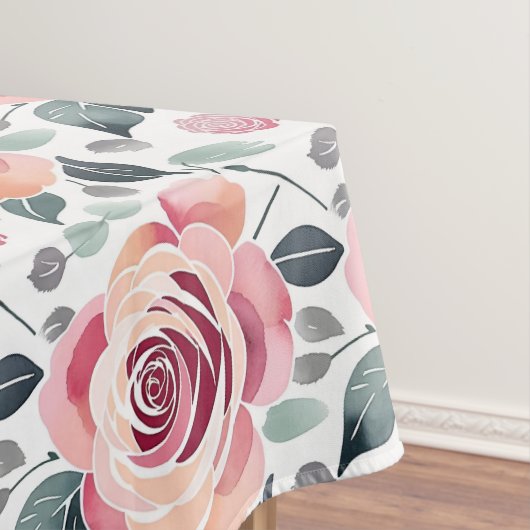 Nappe Roses Abstraites Dans Des Couleurs Pastel (In Situ)