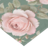 Nappe Roses anglaises classiques en rose blush  (Angle)