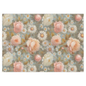 Nappe Roses antiques et motif de marguerites (Devant (Horizontal))