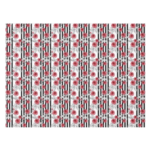 Nappe Roses aquarelle (Devant (Horizontal))