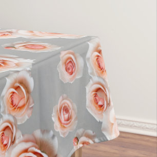 Nappe Roses aux teintes de pêche et de corail