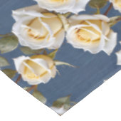 Nappe Roses blanches délicates et roses pâles (Angle)