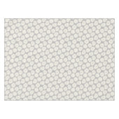 Nappe Roses blanches sur gris clair - motif sans soudure (Devant (Horizontal))