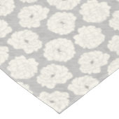 Nappe Roses blanches sur gris clair - motif sans soudure (Angle)