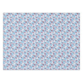 Nappe Roses bleus. Modèle floral (Devant (Horizontal))