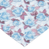 Nappe Roses bleus. Modèle floral (Angle)