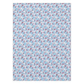 Nappe Roses bleus. Modèle floral (Devant)